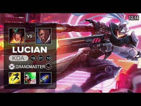 Lucian vs Sivir ADC - KR Grandmaster - Patch 12.14 Season 12