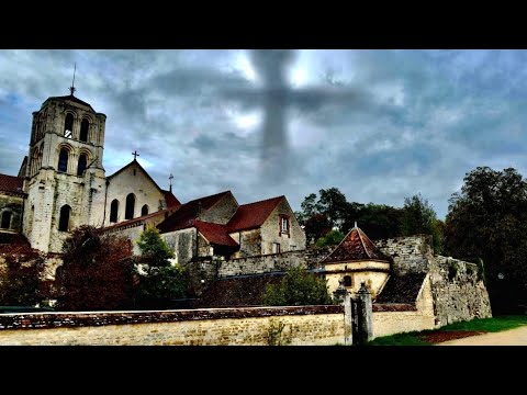 Vezelay: Ancient Sacred Chants by Monks and Nuns in Basilica, where Faithful Souls Float to Heaven. 