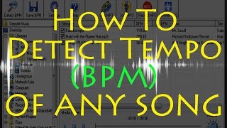 How To Detect Tempo (BPM) of Any Song on PC/Laptop Without any Digital Audio Workstation (in Hindi)
