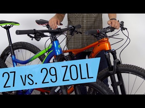 27 vs. 29 inch - Mountain bike wheel sizes compared - Fahrrad.org
