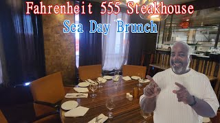 Sea Day Brunch At 555 Fahrenheit Steakhouse On Carnival Radiance