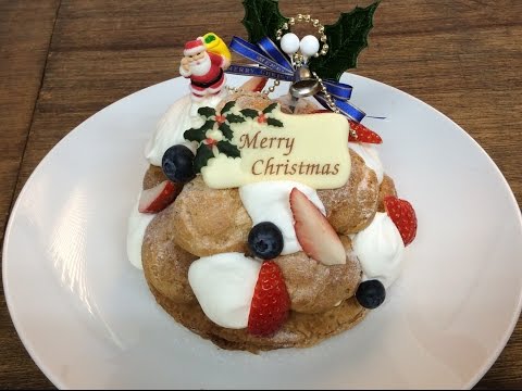 ¡Taller de repostería occidental en Machi! #83 Cómo hacer profiteroles horneados en el horno casero. ~Estilo árbol de Navidad~