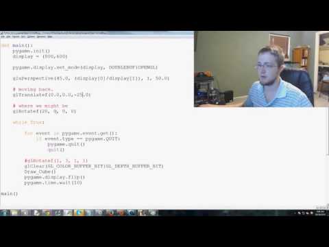 Pygame Python Game Development Tutorial   96   PyOpenGL Display Rules