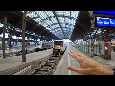 Largest Train Station in Europe!! Leipzig Train Station. It's Beautiful! (recorded a few months ago)