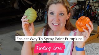Easiest Way To Spray Paint Pumpkins