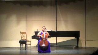Rachel Mercer - Bach Cello Suite No. 6 in D Major, BWV 1012 - Gigue