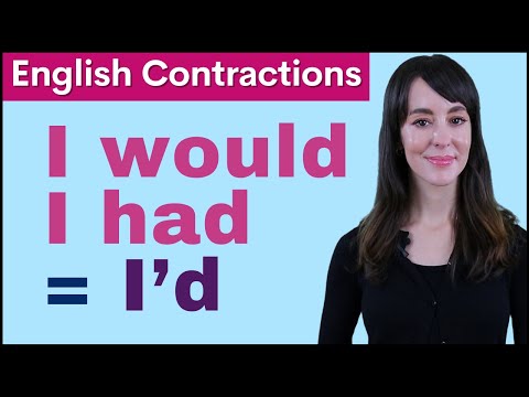 學習英語縮略詞 WOULD vs HAD | 發音和文法 (Learn English Contractions WOULD vs HAD | Pronunciation and Grammar)