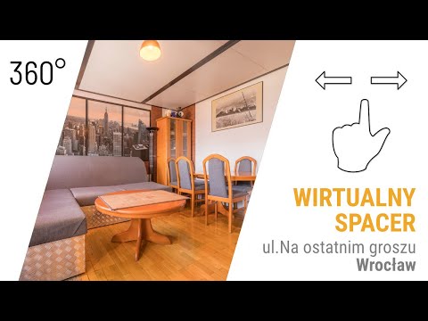 Wirtualny Spacer 360° po mieszkaniu na sprzedaż we Wrocławiu (GRAFOTO.PL)