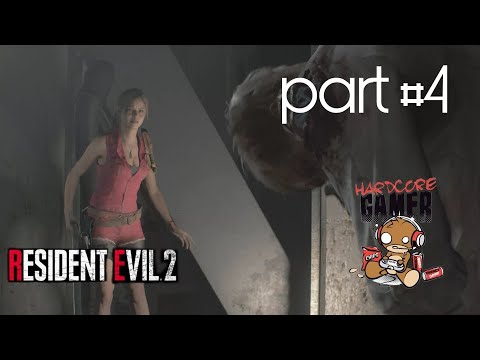 RESIDENT EVIL 2 REMAKE Walkthrough Gameplay Part 4 - REDFIELD (RE2 CLAIRE) No Commentary