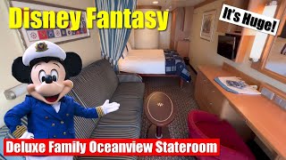 Disney Fantasy | Deluxe Family Oceanview Stateroom Tour | Category 08C - Room 5016 | Disney Cruise