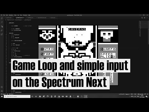 Redeveloping Caverns ZX81 game using Z80 assembler : Game loop and simple input
