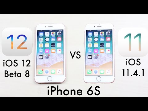 iPHONE 6S: iOS 12 BETA 8 Vs iOS 11.4.1! (Comparison) (Review)
