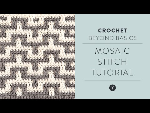 How to Crochet Mosaic Stitch Step-by-Step Tutorial