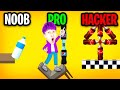 NOOB vs PRO vs HACKER In BOTTLE FLIP 3D!? (ALL LEVELS!)