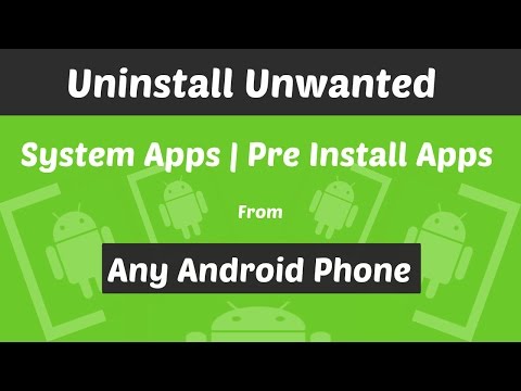 how to uninstall pre-installed apps on android phone | Root Required Video