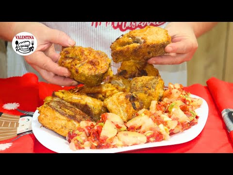 Sočni OSLIĆ IZ RERNE+Najukusnija KROMPIR SALATA❗ Nikad lakša priprema ribe💥 OBOŽAVAĆETE ovaj recept❗