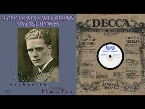 1930, Here Comes Emily Brown, Sing You Sinners, Arthur Lally Orch. HD 78rpm