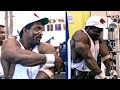 Young Charles Training Triceps with Legend @Flex Wheeler & Rico McClinton.