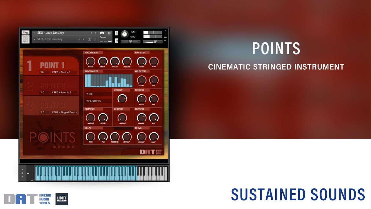POINTS // Cinematic Sample Library // Kontakt // Sustained Sounds // Dream Audio Tools