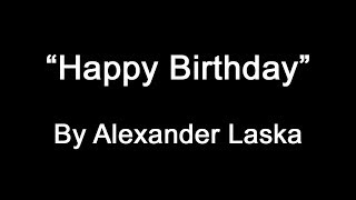 &quot;Happy Birthday&quot; piano instrumental