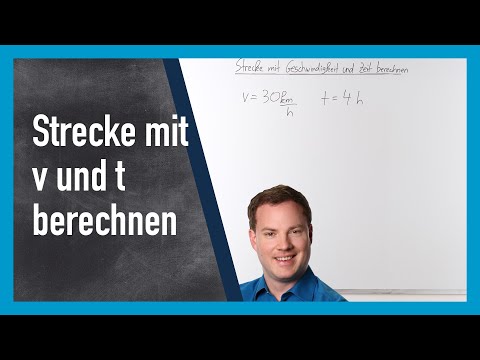 Strecke mit Geschwindigkeit und Zeit berechnen