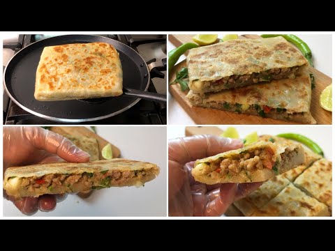 Mutabbaq Recipe -Saudi Street Food Muttabaq Recipe to make Delicious at home 🙂