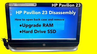 Video thumbnail for HP Pavilion 23 Disassembly How to open back case and remove Upgrade RAM Hard Drive of HP Pavilion 23 by BIDHAN TECH