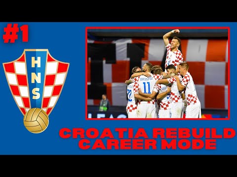 FIFA 23 Croatia Rebuild Career Mode #1 Croatia Road To World Cup!