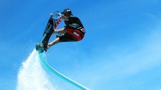 Смотреть онлайн Захватывающее катание на водном ховерборде