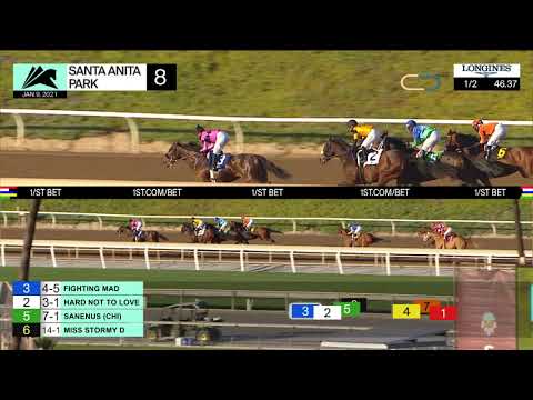 Sanenus wins the Grade 3 La Canada Stakes on Saturday,, January 09, 2021 at Santa Anita Park.