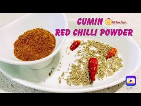 Roasted Cumin & Red chilli powder I Jeera powder for dahi vada I bhuna jeera recipe I Raita masala