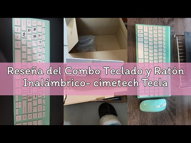 Vídeo relacionado con Teclado y Ratón Inalámbrico Bluetooth- cimetech Teclado y ratón Recargable, QWERTY Español Layout, Teclado de diseño ergonómico, Ultrafino para Ordenador/PC/portátil/Windows 10(Gris)