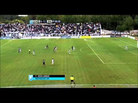 Gol de Cardozo. Gimnasia (M) 0 - Independiente RM 1. Fecha 7. Primera B Nacional 2015. FPT.