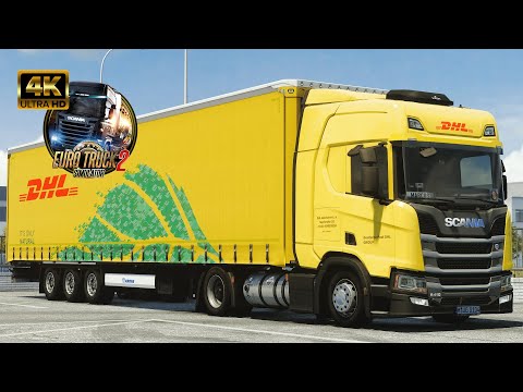 🚛 4K [POV] SCANIA NEXT GENERATION R410 LNG DHL LOGISTICS - PROMODS 2.60 Salamanca to Sevilha. (22T)