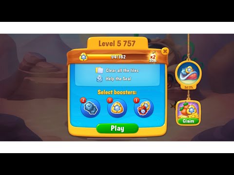 Fishdom, level 5757 help the seal