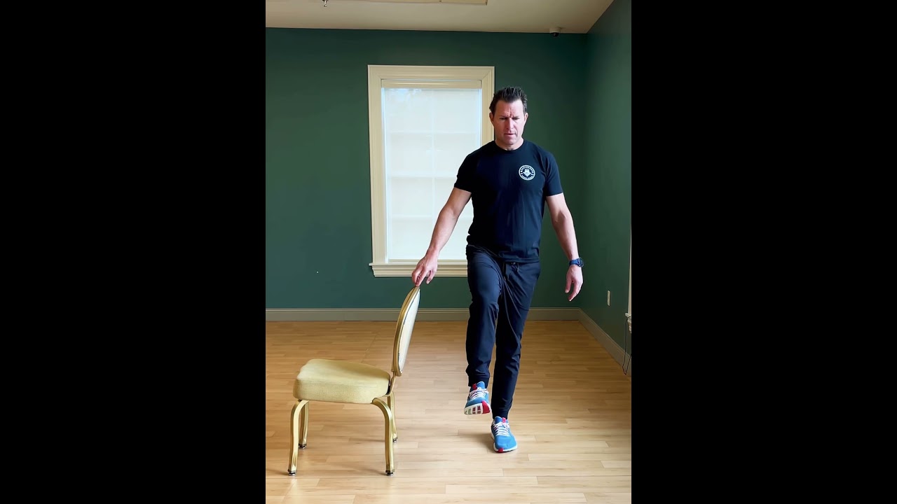 Single Leg Stance with Chair Support - YouTube