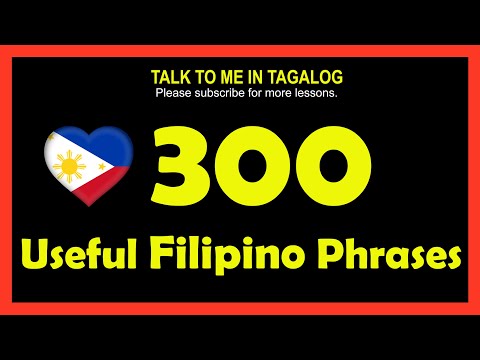 300 USEFUL FILIPINO PHRASES AND SENTENCES | English Tagalog Translation