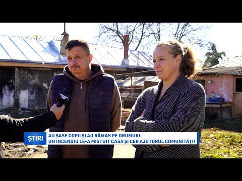 Au șase copii și au rămas pe drumuri: un incendiu le-a mistuit casa și cer ajutorul comunității