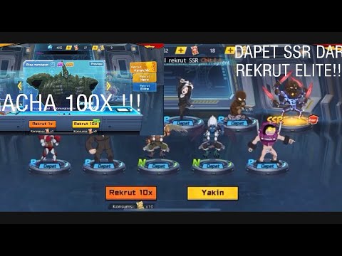 DAPET SSR DARI REKRUT ELITE + GACHA 100X || ONE PUNCH MAN THE SRONGEST