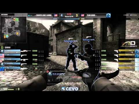 Counter Logic Gaming vs Team Liquid Game 1 (CEVO-P CS:GO Season 8) Dust & Vansilli
