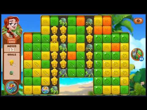 Lost Island Blast Adventure Level 1353 - NO BOOSTERS 🏝️ | SKILLGAMING ✔️