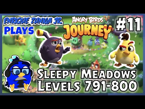 SLEEPY MEADOWS! 🌸🌈 / LEVELS 791-800! - Angry Birds Journey Gameplay #11