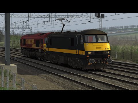 TS Classic | AP/W Class 90 | 0Z90 17:21 Wembley Reception 1-7 - Crewe E.M.D.