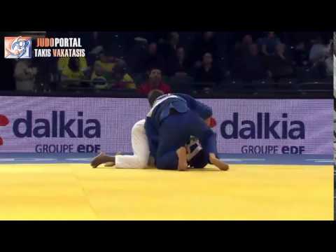 Judo Grand Prix Dusseldorf 2015 -66kg LAROSE David (FRA) vs. VAN GANSBEKE (BEL)