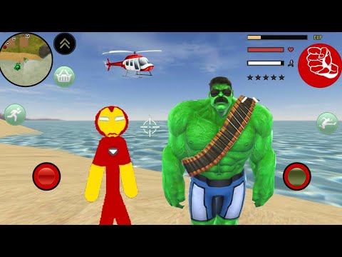 Süper Kahraman Demir Adam Oyunu - Iron Stickman Rope Hero New Update #2 - Android Gameplay