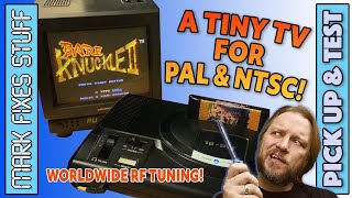 A Teeny Tiny Tube TV for NTSC and PAL Signals! 9 inch Grundig P25-449/12 Colour CRT.