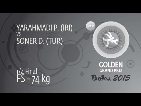 1/4 FS - 74 kg: D. SONER (TUR) df. P. YARAHMADI (IRI) by FALL, 2-6
