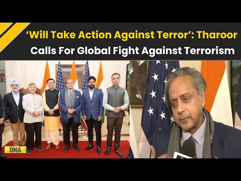 India Pakistan News: Shashi Tharoor Calls for Global Solidarity Against Terrorism | Tharoor In USA