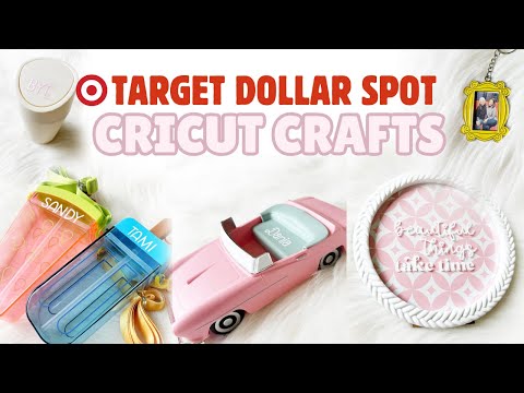 TARGET DOLLAR SPOT Cricut Crafts, Beginner Friendly Cricut Crafts Under $10, Cricut Easy DIYs