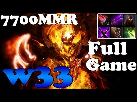 Dota 2 - w33 7700MMR Plays Shadow Fiend with Puppey - Full Game - Ranked Match Gameplay